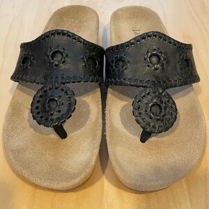 Jack Rogers Comfort Sandal Size 5.5 Black Classic